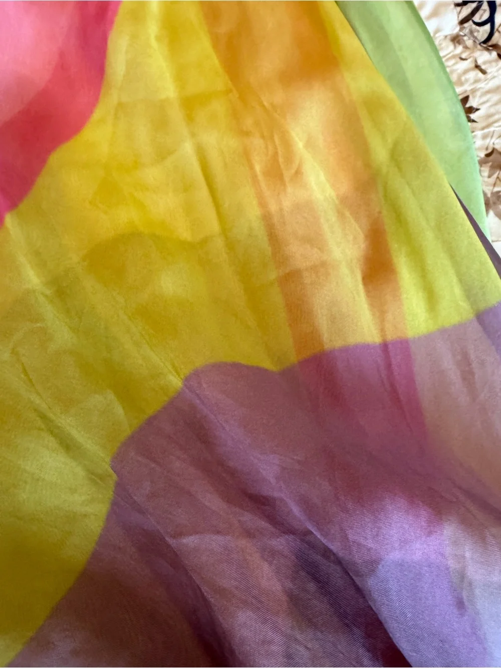 Siddhartha Bansal Multicolor Abstract Watercolor Maxi Dress MP Boho